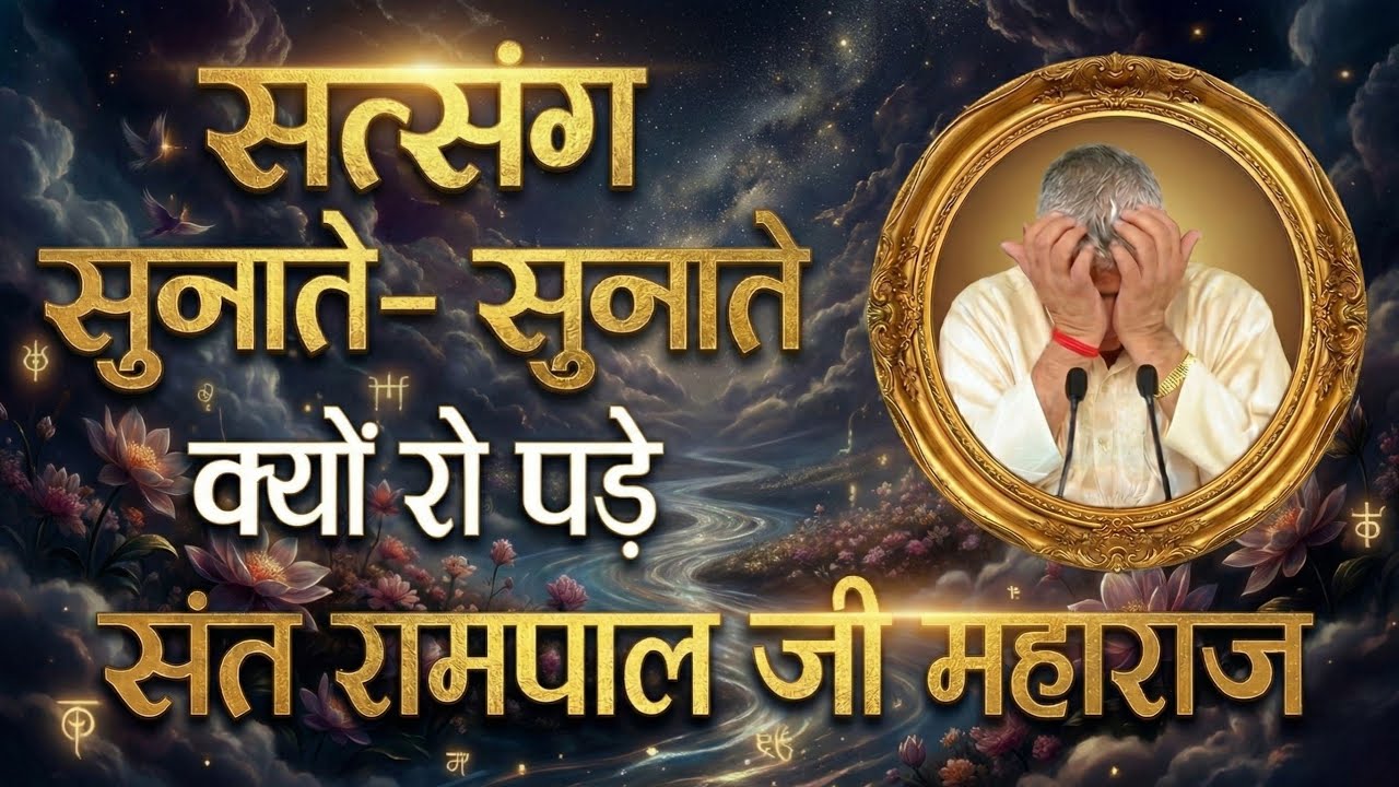 सत्संग सुनाते-सुनाते क्यों रो पड़े संत रामपाल जी महाराज | Kabir Parmatma Ki Leela 