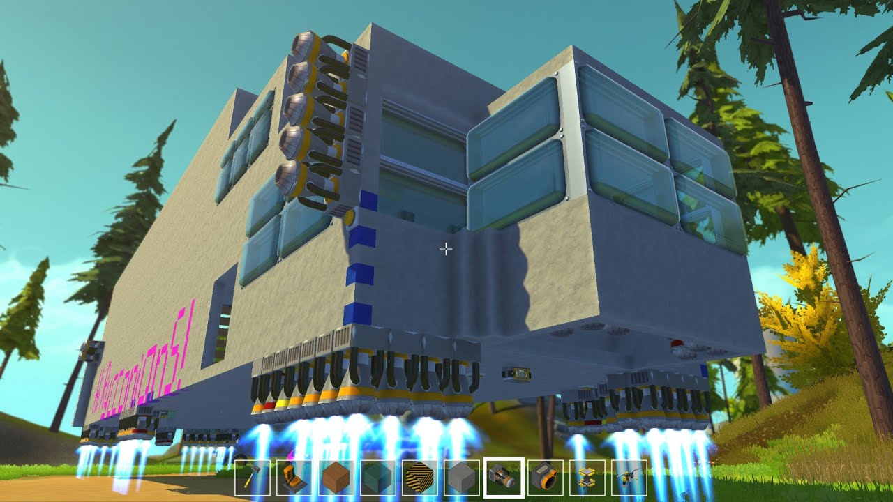 Scrap Mechanic - huge Cargoship | Loading multiple cars