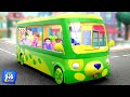 Wheels On The Bus Go Round And Round Nursery Rhyme And Kids Song