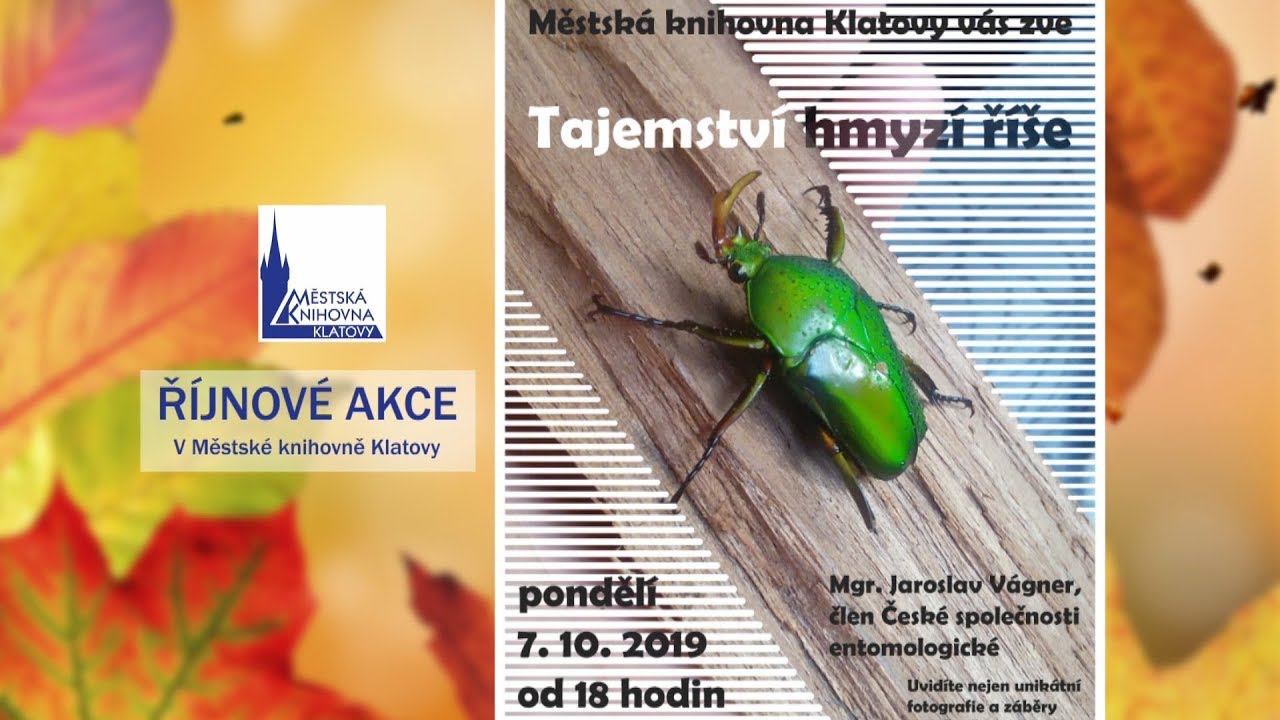 Pozvánka na akce v říjnu 2019 - Městská knihovna Klatovy hudební styly