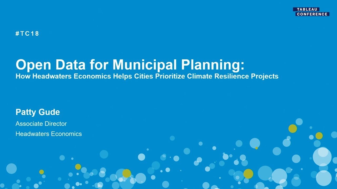 Open data for municipal planning | Prioritizing climate resilience with Headwaters Economics
