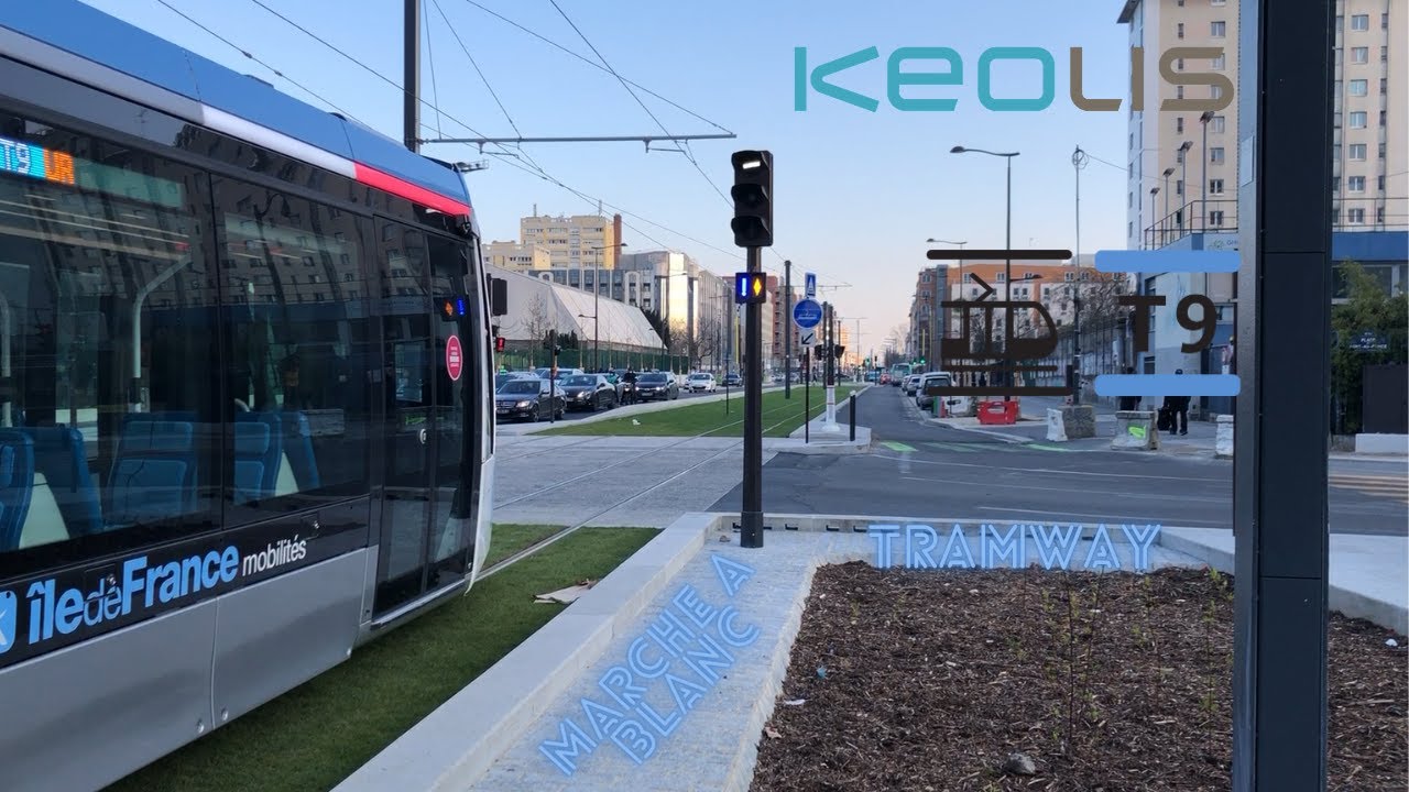 Tramway T9, Tramway en marche a blanc, avec rame CITADIS X05, livrée IDFM exploité par KEOLIS