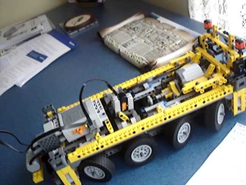 Lego Technic Crane 8421 with power functions added