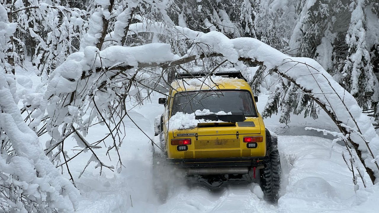Unimog на 42 сломался, Уаз с бортовыми редукторами едет как танк) - YouTube