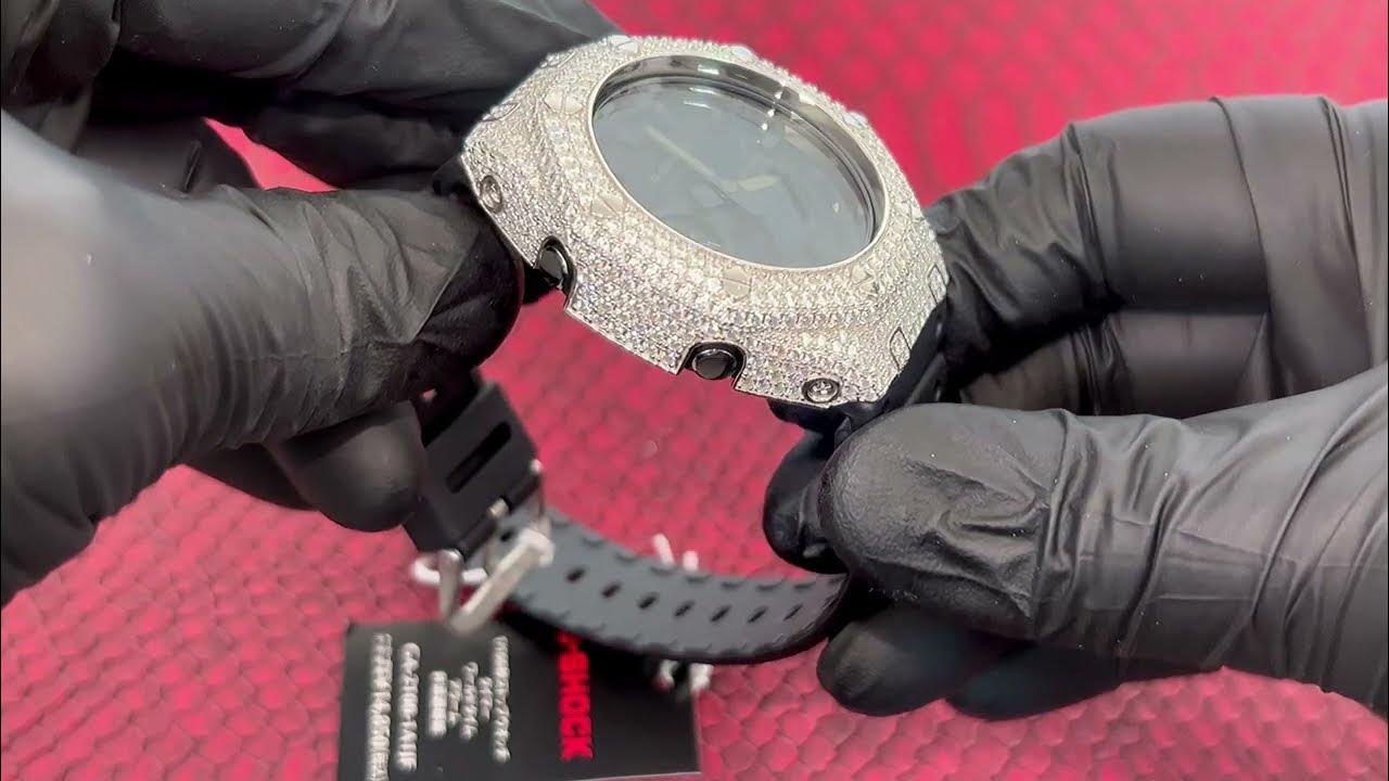 Bust Down Moissanite G Shock GA2100 Shining Hard! YouTube