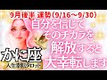 【♋蟹座さん💖9月後半・下旬運勢】〈貴方は頑張ってきました👏💗そんな自分を褒めて自信を持って進んでいこう😊それが運を味方につけるコツ👍〉 人生幸転タロットリーディング 占い かに座 太陽星座・月星座