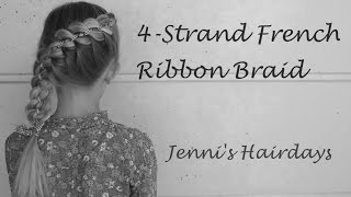 JHD four strand french ribbon braid