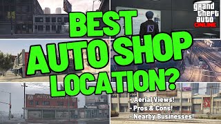 Which AUTO SHOP LOCATION is RIGHT for YOU? (PROS/CONS! AERIAL VIEWS!) Los Santos Tuners | GTA Online