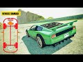 Downhill Madness - Car Damage Test - BeamNG drive | Wheelbump