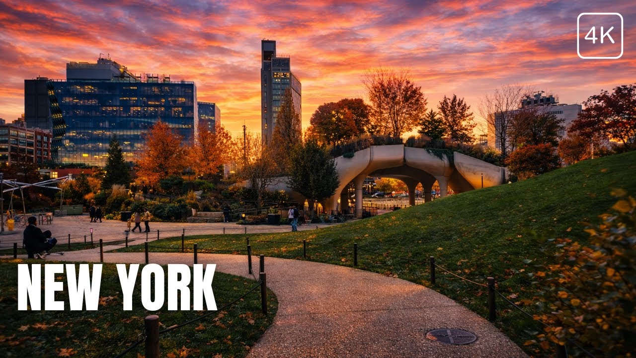 Relaxing NYC Walk Winter Walking Tour Little Island and Pier 57 Rooftop