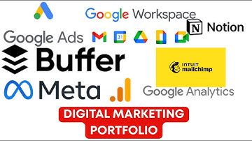 Digital Marketing Portfolio Template with no work experience