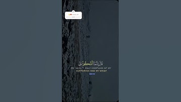 سورة يوسف #القرآن_الكريم   وتولى عنهم وقال يا اسفى على يوسف وابيضت عيناه من الحزن فهو كظيم #صل_عالحب