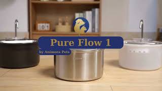 ANIMORA LINK Pure Flow 1 | Ultra-Silent Smart Pet Fountain with Triple Filtration