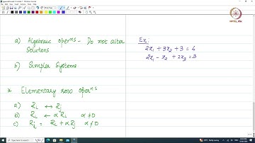 Lec 06 Elementary Row Operations
