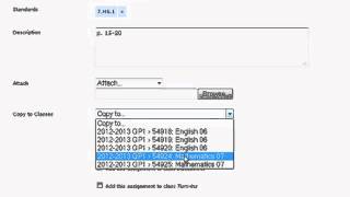 Assignments, Grading, & Copying to Different Classes Engrade NC