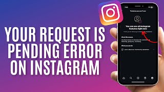 How To Fix Your Request Is Pending Instagram Problem | Solve Your Request Is Pending Problem