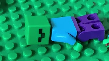 Steve vs zombies but in Lego (A Minecraft movie)