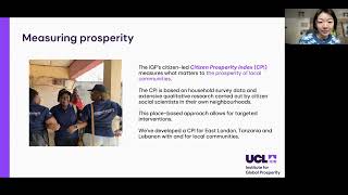 Discover Your Programme at the UCL Institute for Global Prosperity