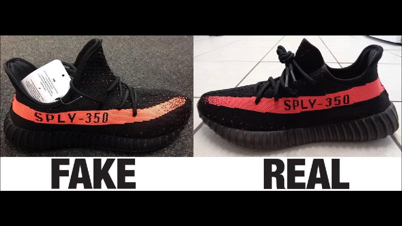 How To Fake Adidas Yeezy Boost 350 V2 Trainers Authentic vs Replica Comparison - YouTube