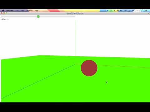 Scene 3D with Electron