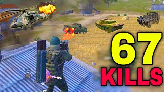 67 KILLS!😱 2x M2O2 vs Tanks vs Helicopters | NEW HIGHEST KILL RECORD in PAYLOAD 3.0💥PUBG MOBILE