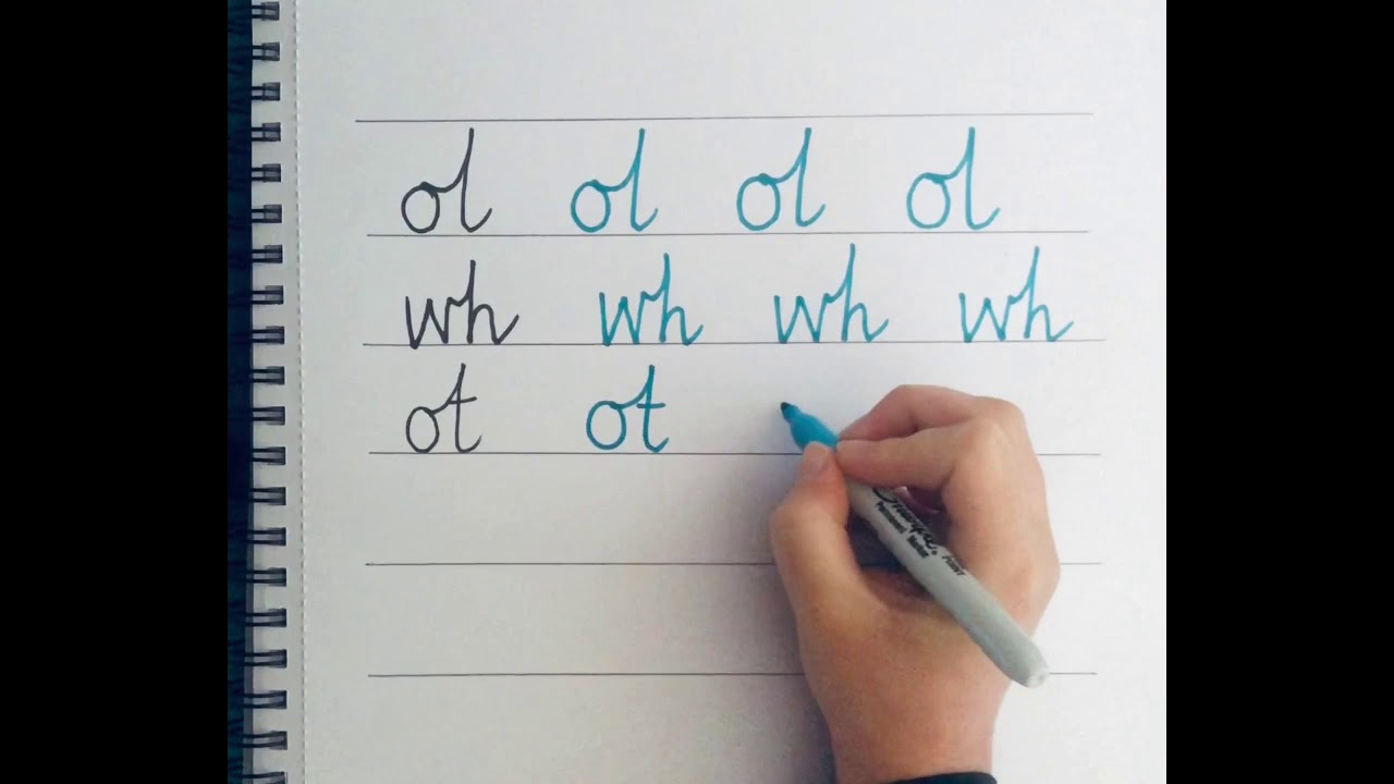 Handwriting - Cursive joins with Miss. Taggart - Lesson 4 - YouTube