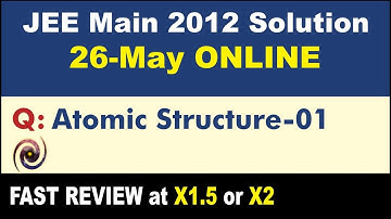 JEE Main 2012 Physics Solutions | Atomic Structure-01