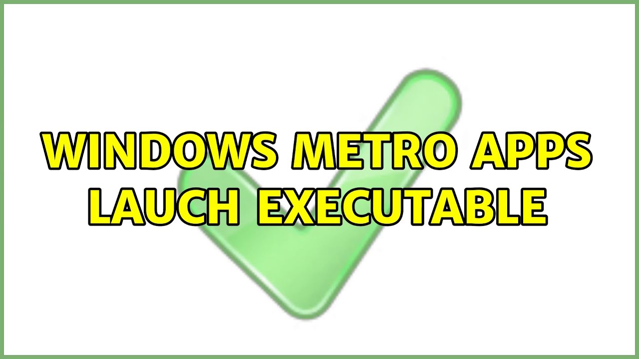 Windowmeter App Windows Metro Apps lauch executable - YouTube