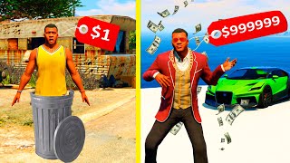 $0 To $1,000,000 in 24 Hours Challenge With Franklin in GTA 5 !