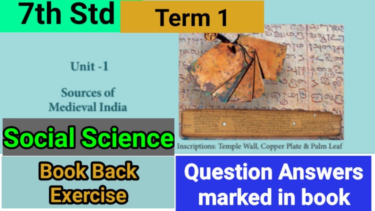 7th Std - Social | Term 1 - Unit 1 | Book Back Answers - YouTube