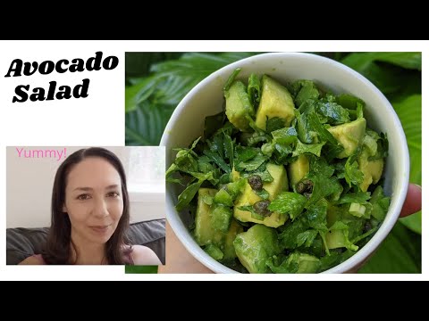 Video: Salad With Capers And Avocado - A Step By Step Recipe With A Photo