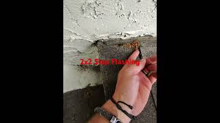 Step flashing must be 4x4. This needs to be replaced with the roof.