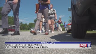 UNCG students get real-world experience by helping a small town in Walnut Cove