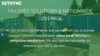 Rethync Your Ultimate One Stop Shop For Construction Site Fencing And Gate Solutions
