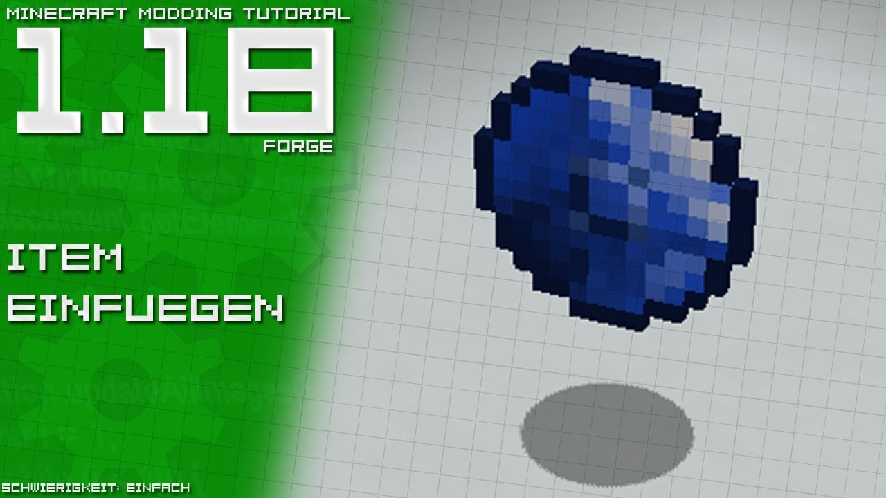 Item einfügen | Minecraft Modding Tutorial [1.18 | Forge | DE/GER ...