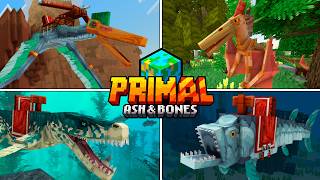Novos Dinossauros – Addon de Montarias Pré-histórico🦖| Primal Overworld 1.3 Minecraft Bedrock #3