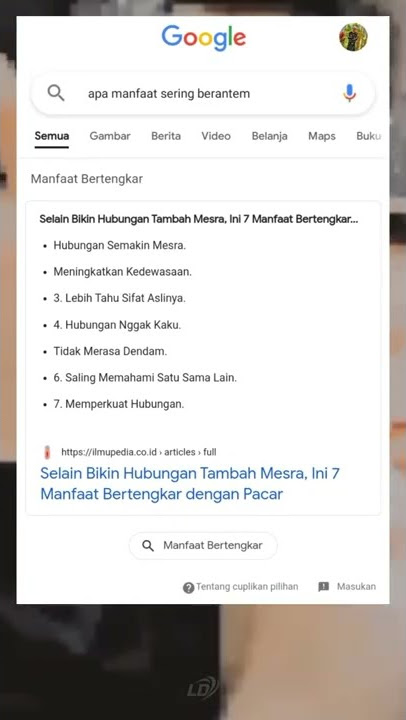 Shorts Story WA | Manfaat Berantem