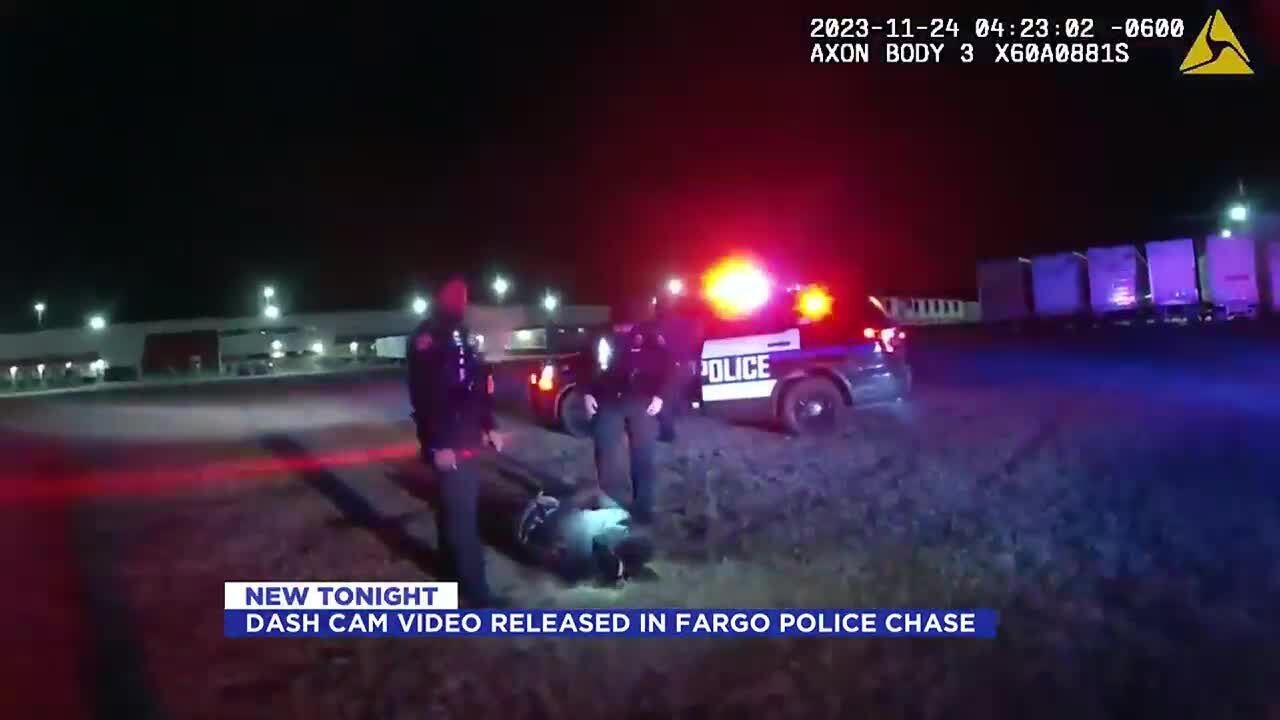 Dash Cam Video Released in Fargo Police Chase - YouTube