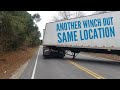 Winch Out on Tractor Trailer Same Location Different Day