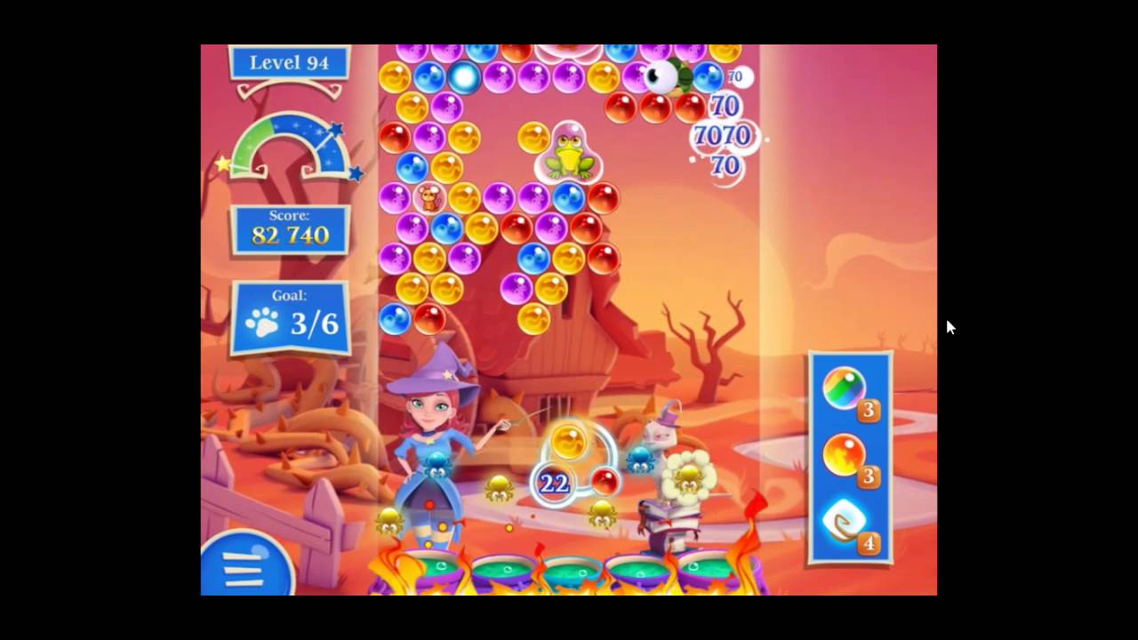 Моё прохождение Bubble Witch Saga 2, уровни 91-98 - как есть, без купюр и без бустеров