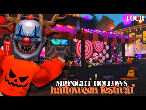 Midnight Hollows Halloween Festival Tour in bloxburg (incomplete)