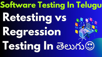 Retesting vs Regression Testing Explained In Telugu😍 | What Is Retesting and Regression Testing |