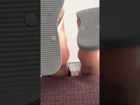 ASMR 🩴slapping with flip flops #happyfeet #happyfeet52