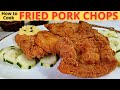 FRIED PORK CHOPS | Southern Style Fried Pork Chops | PORK CHOP RECIPE | How To Cook Fried Pork Chop image