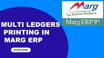 Multi Ledger Printing In Marg l @MargTutorial @margerptutorials