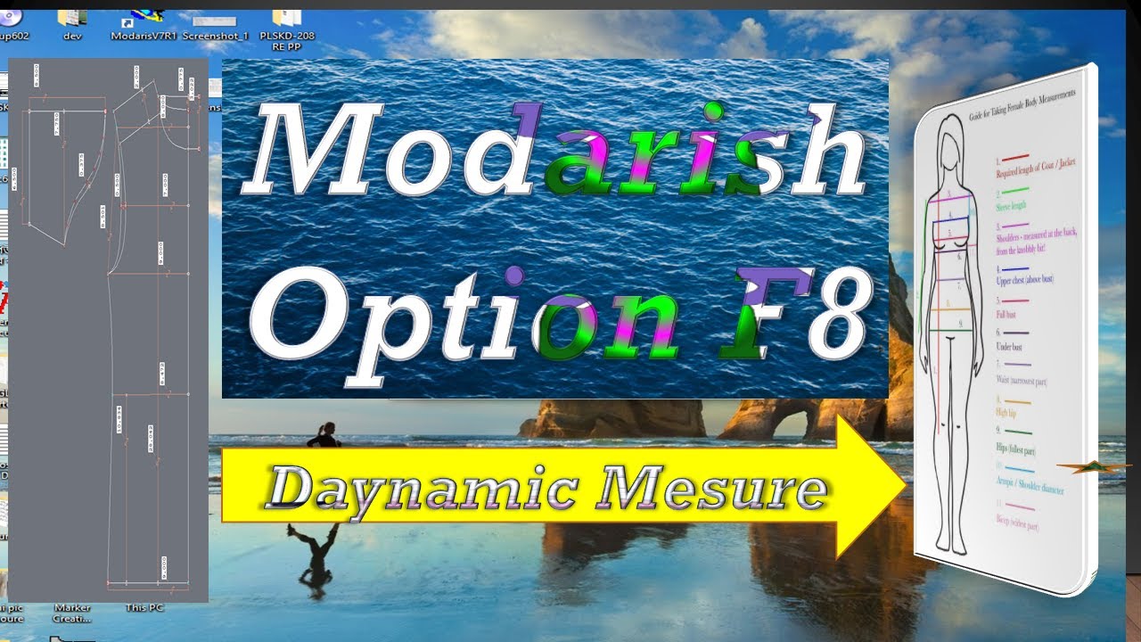 Lactra modaris option F8 dynamic measure bangla tutorial 2022-Lectra modaris tutorial