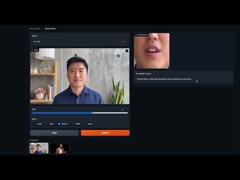 New demo for Meta AI's MuAViC: The first audio-video speech translation benchmark