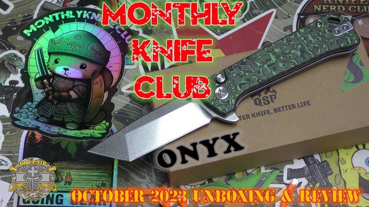 Monthly Knife Club Onyx October 2023 QSP Grebe T Unboxing