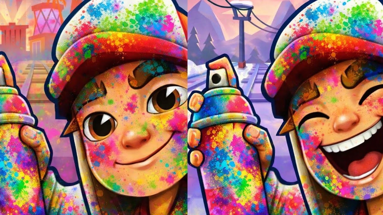 Subway surfers: lucky creature vs New bawl vegas.#subwaysurfers #subwaysurfs 
