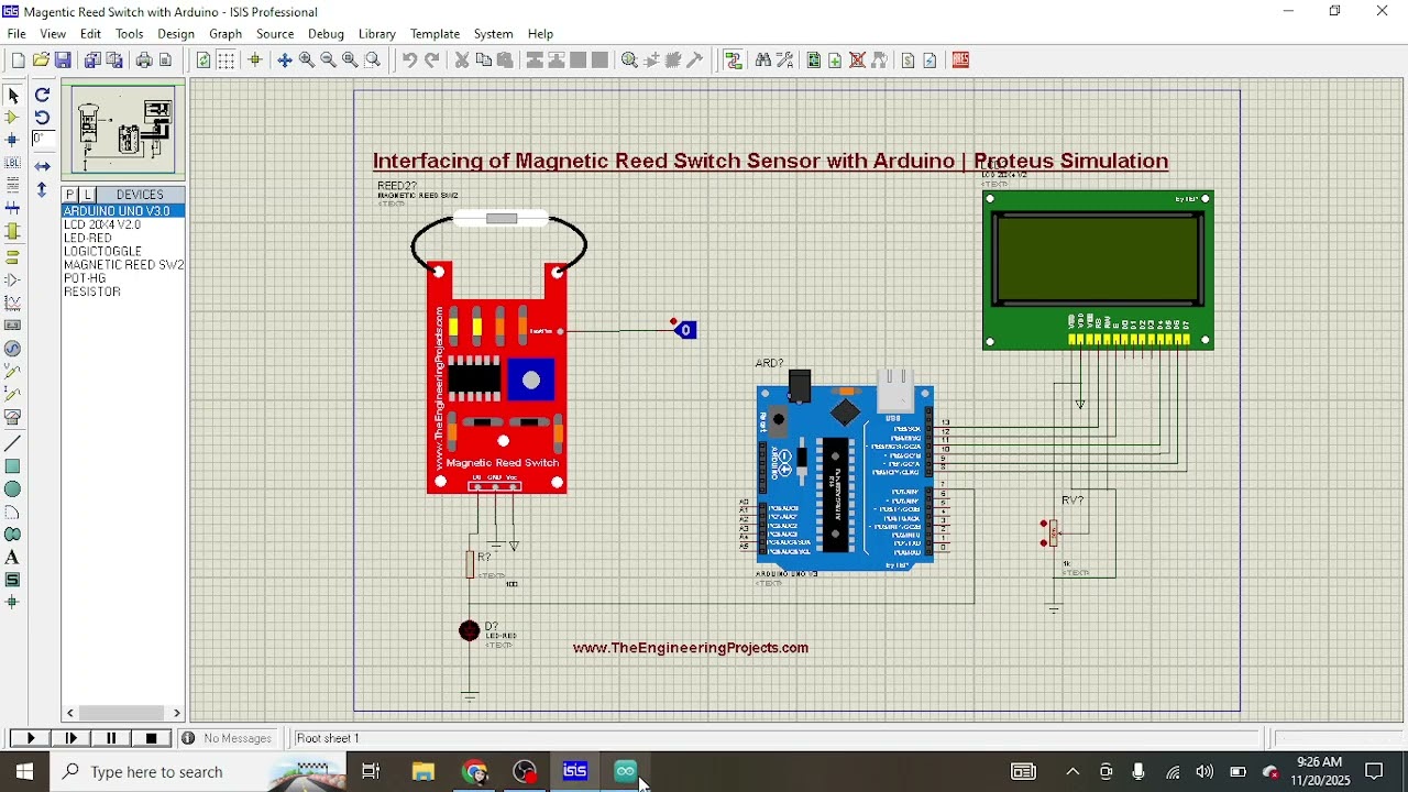 Взаимодействие магнитного геркона с Arduino